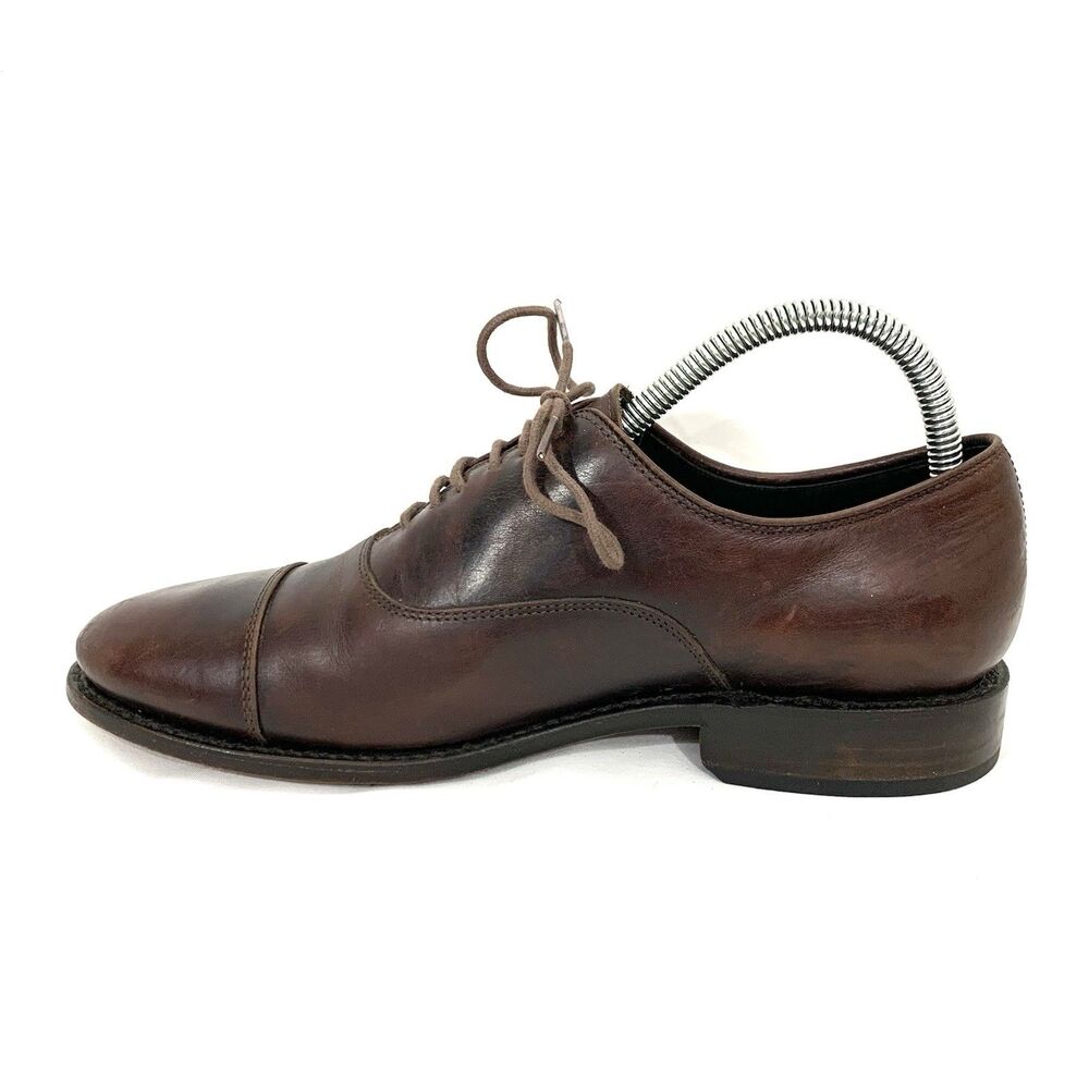 Thursday Boot Co. Oxford Brown Leather Cap Toe Oxford Dress Shoes Mens 6.5 - Picture 5 of 13